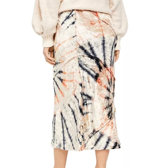NWT Free People Bali Serious Swagger Velvet Skirt - Picture 2 of 6